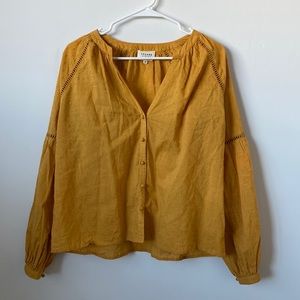 Sezane Mustard Yellow Blouse Size: 38